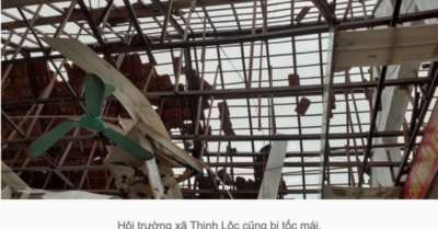 Bão số 5 (Noul) gây thiệt hại nặng cho các tỉnh Miền Trung