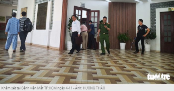 Bo cong an kham xet benh vien mat TP. HCM.