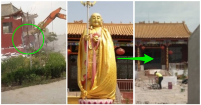 Trung Quốc tiếp tục phá chùa, di sản văn hóa cũng không tha