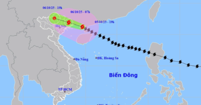 Bão Matmo vào biên giới Việt – Trung, có nơi mưa lớn 400 mm